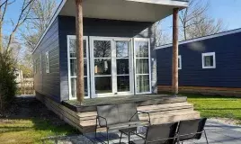 Mobil home camping de Lauwersoog aux Pays-Bas