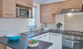 Intérieur d'un Mobil home du Camping de Oase Pays-Bas
